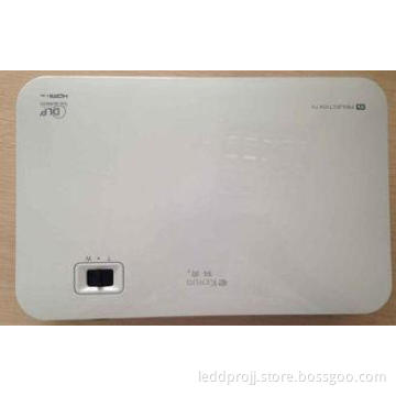 White Android OS LED DLP 3D Beamer , Office Works Powerpoin